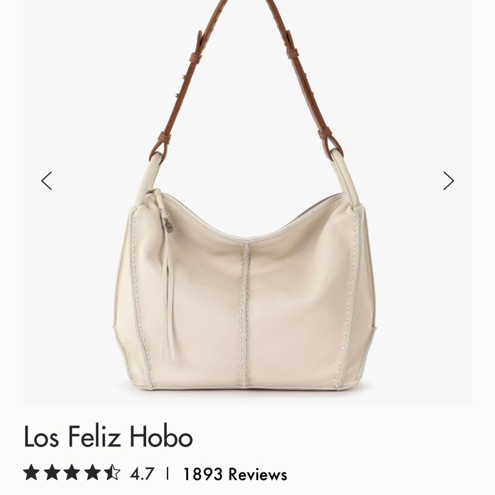 Los Feliz Hobo Cream Bag